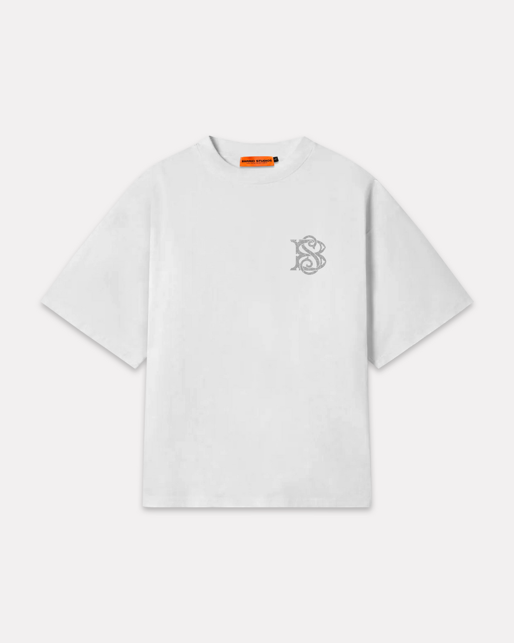 BARRIO STUDIOS - MONOGRAM BOXY TEE BIANCO