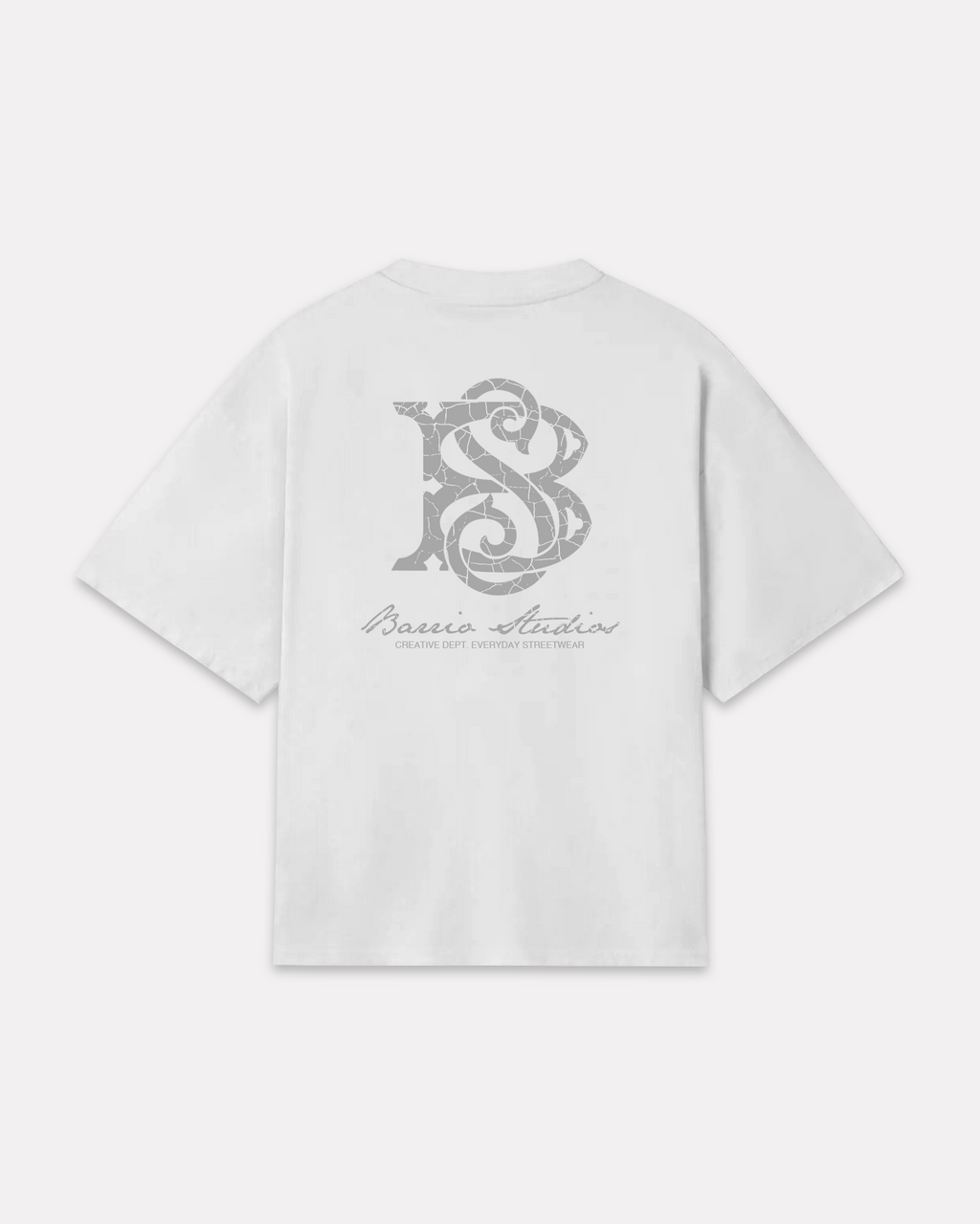 BARRIO STUDIOS - MONOGRAM BOXY TEE BIANCO
