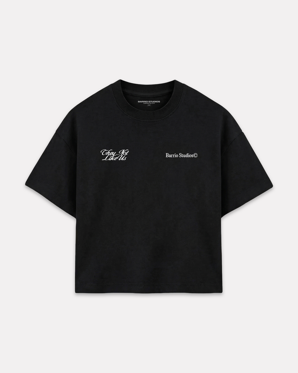 Barrio Studios - Not like us boxy tee nero