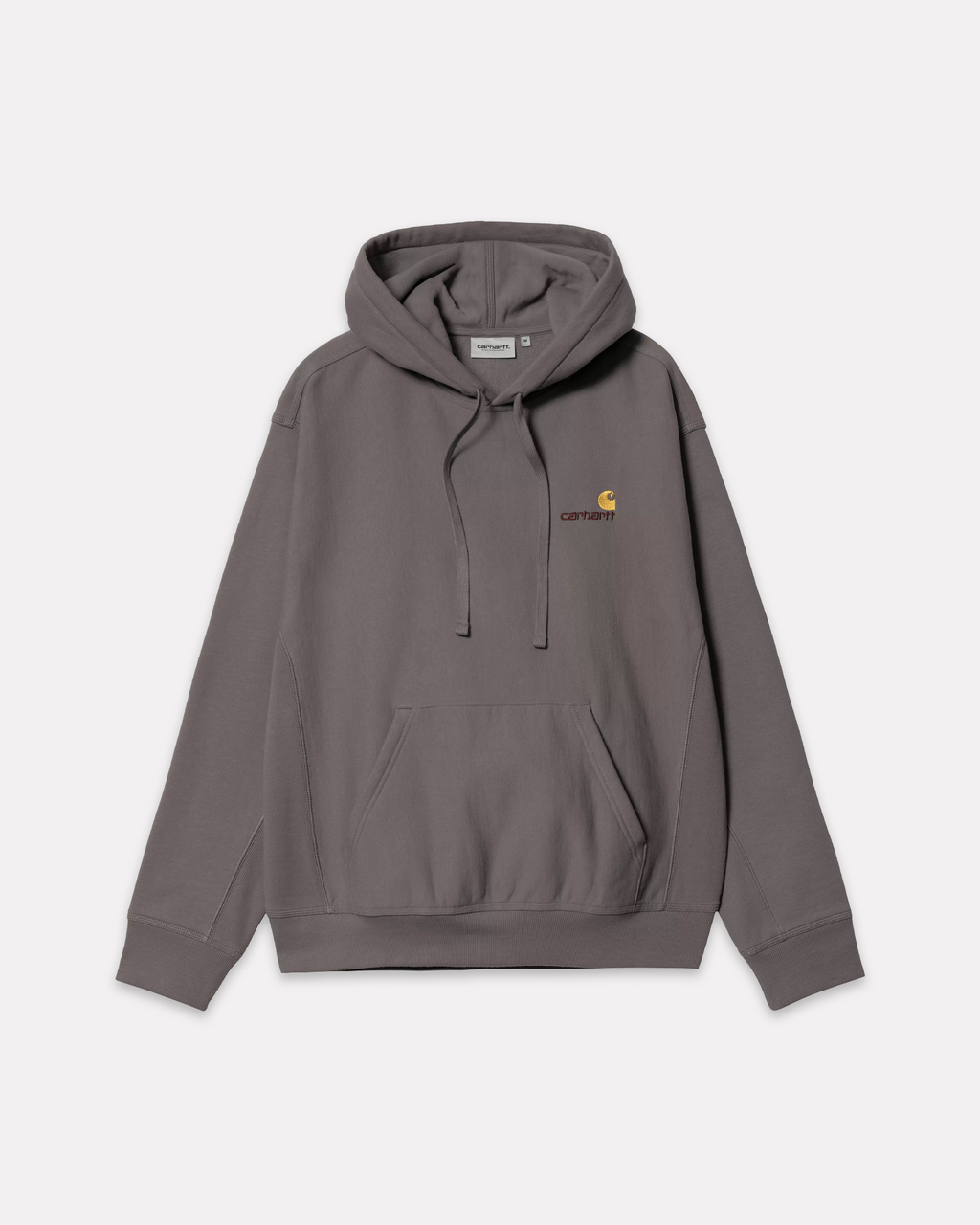 Carhartt Wip - Hooded american script sweatshirt porphyry
