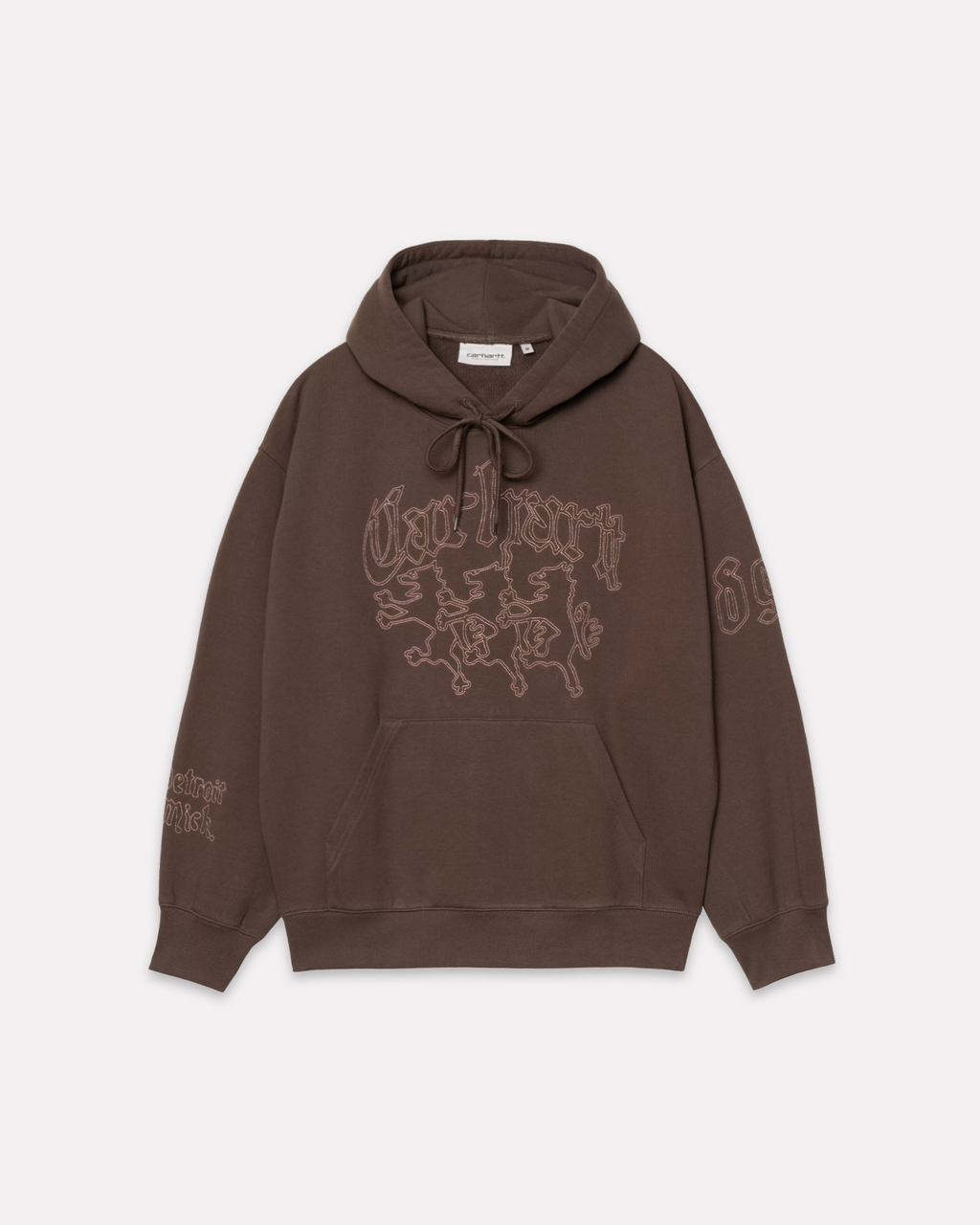 Carhartt Wip - Hooded hackwork sweatshirt porphyry