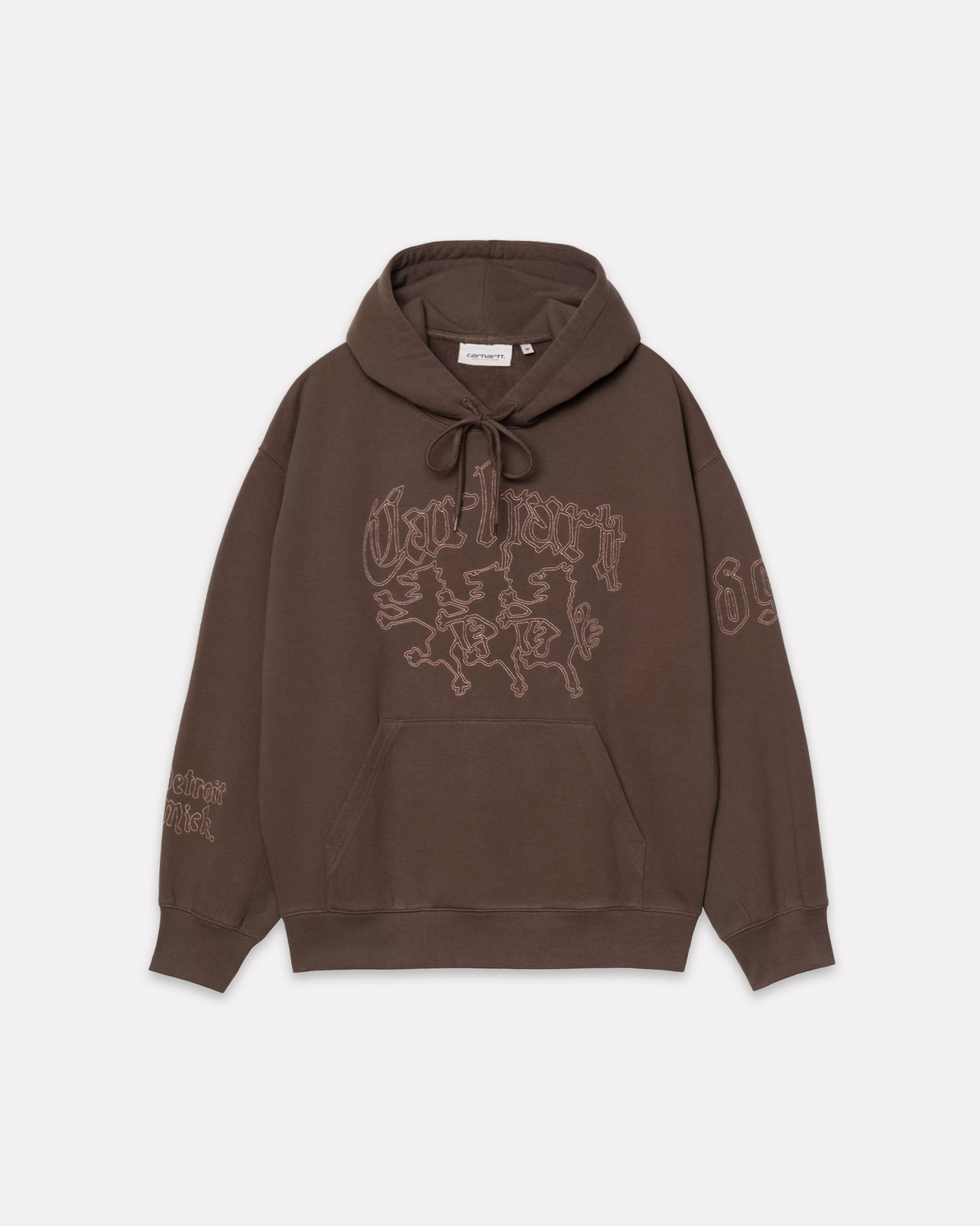 Carhartt Wip - Hooded hackwork sweatshirt porphyry