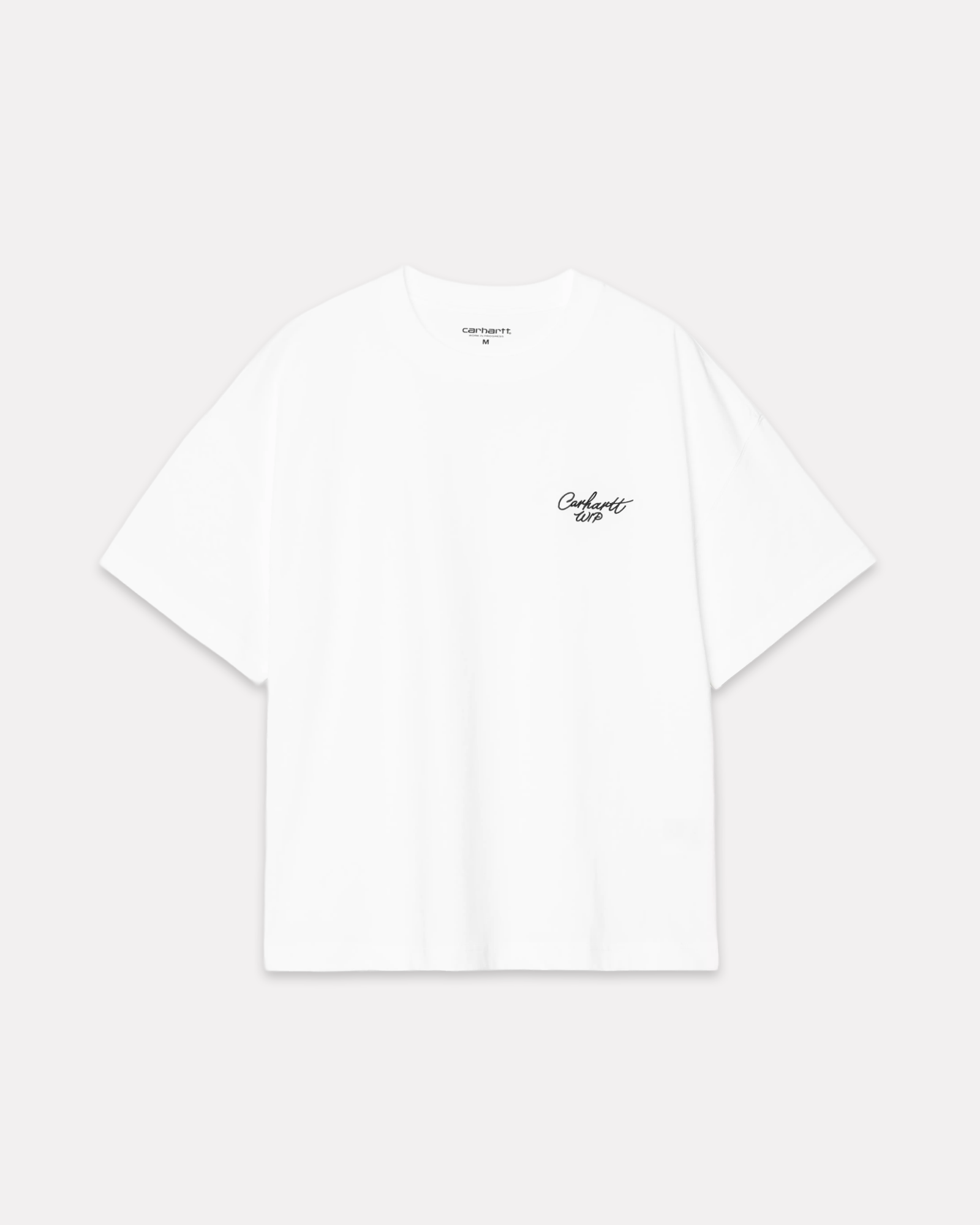 CARHARTT WIP - SIGNATURE SCRIPT TEE WHITE