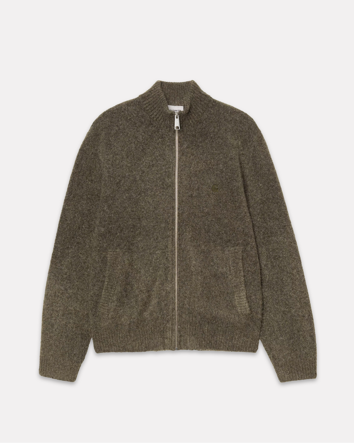Carhartt Wip - Curtis sweater jacket knit tangled shungite