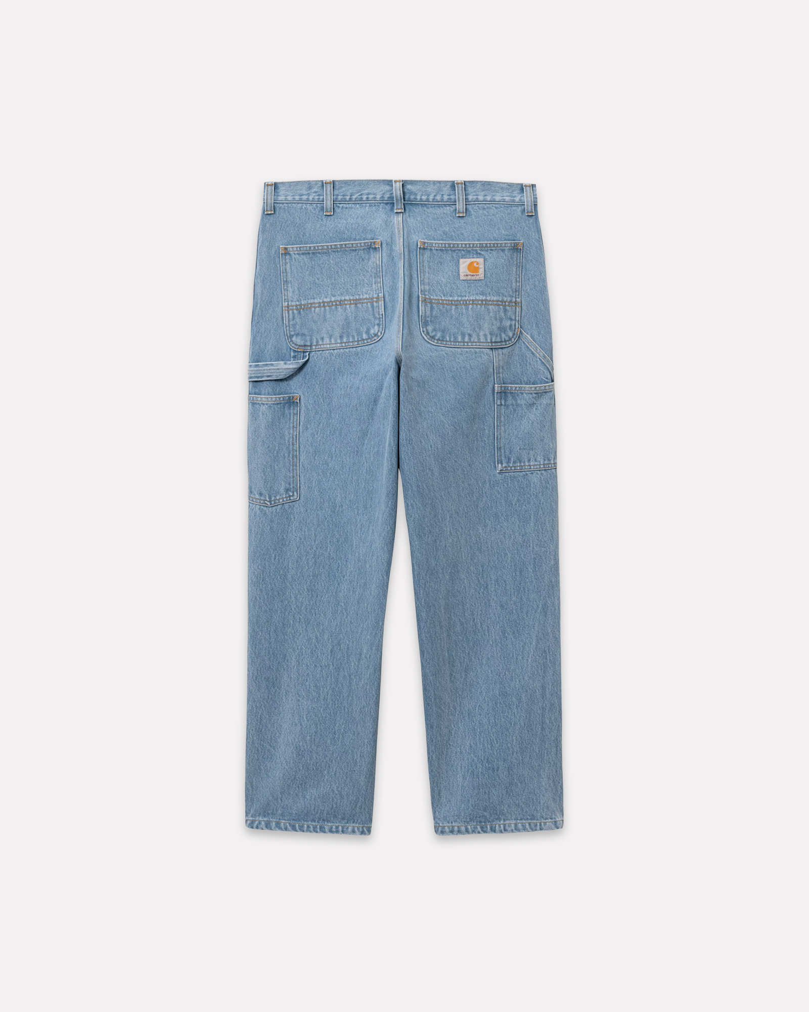 Carhartt Wip - Single knee denim blue stone bleached