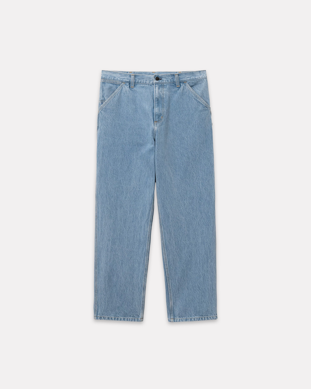 Carhartt Wip - Single knee denim blue stone bleached