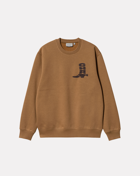 CARHARTT WIP - CREWNECK BOOT SWEAT MARRONE