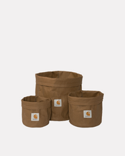 CARHARTT WIP - CANVAS PLANTER HAMILTON BROWN