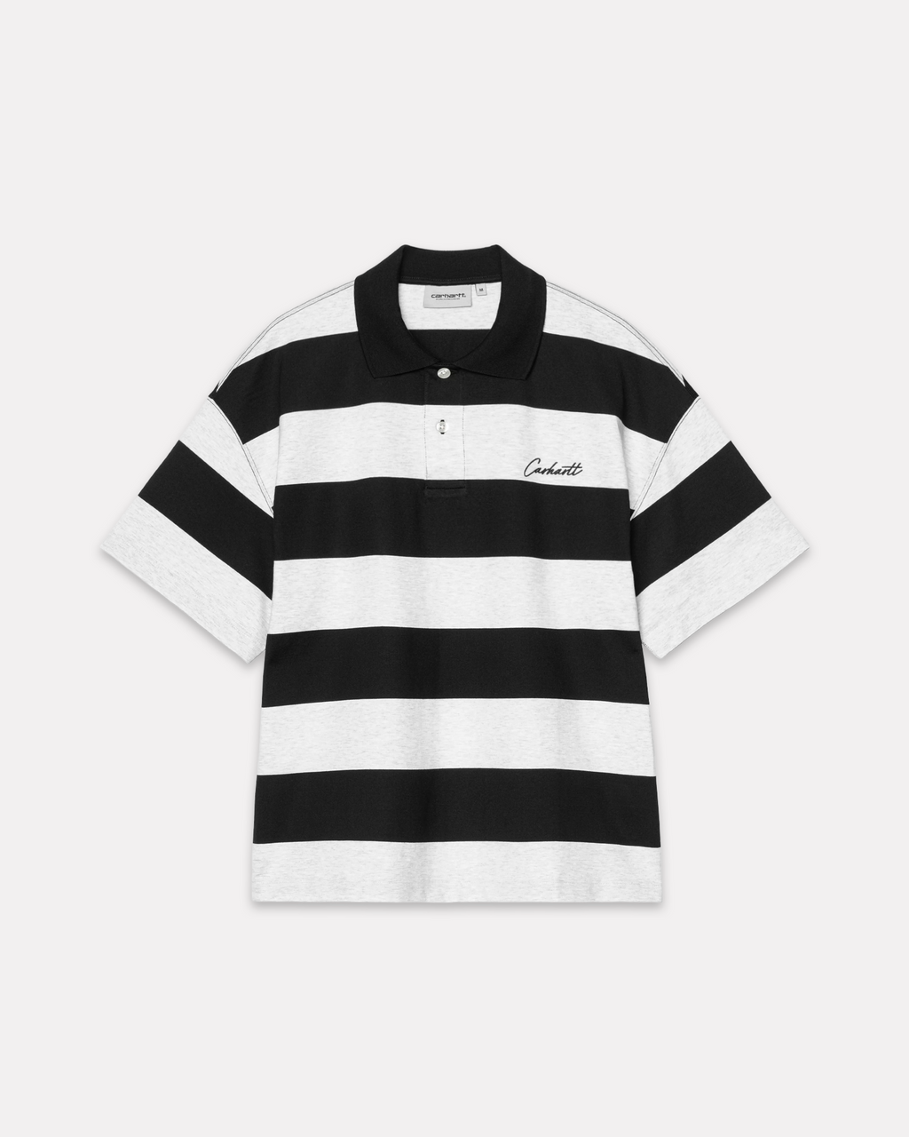 Carhartt Wip - Delray polo black stripes