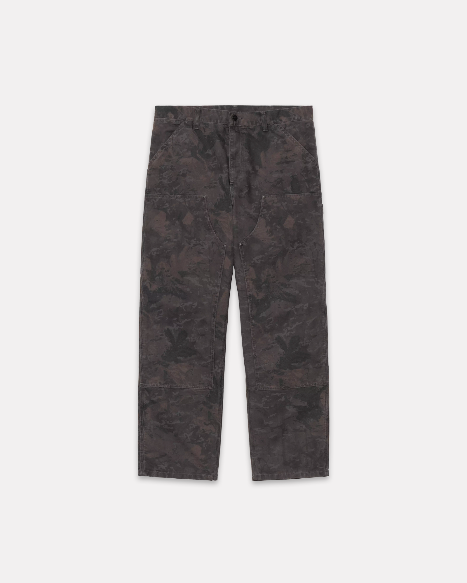 Carhartt Wip - Double knee denim green camo