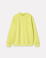 CARHARTT WIP - DUSTER SCRIPT SWEAT ARCTIC LIME