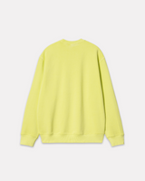 CARHARTT WIP - DUSTER SCRIPT SWEAT ARCTIC LIME