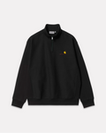 Carhartt Wip - Half Zip american script sweatshirt black