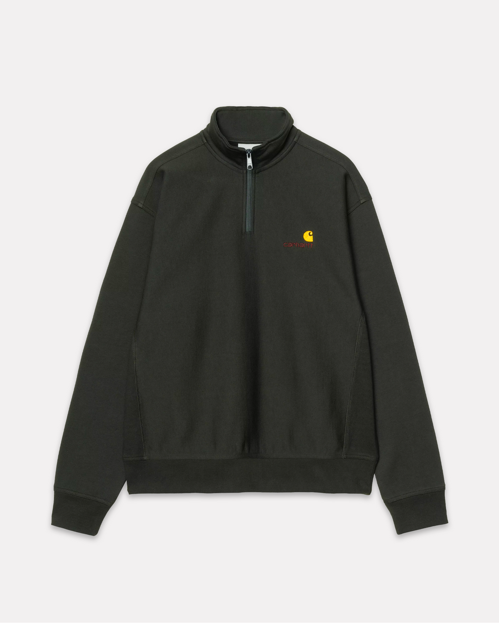 Carhartt Wip - Half Zip american script sweatshirt raven