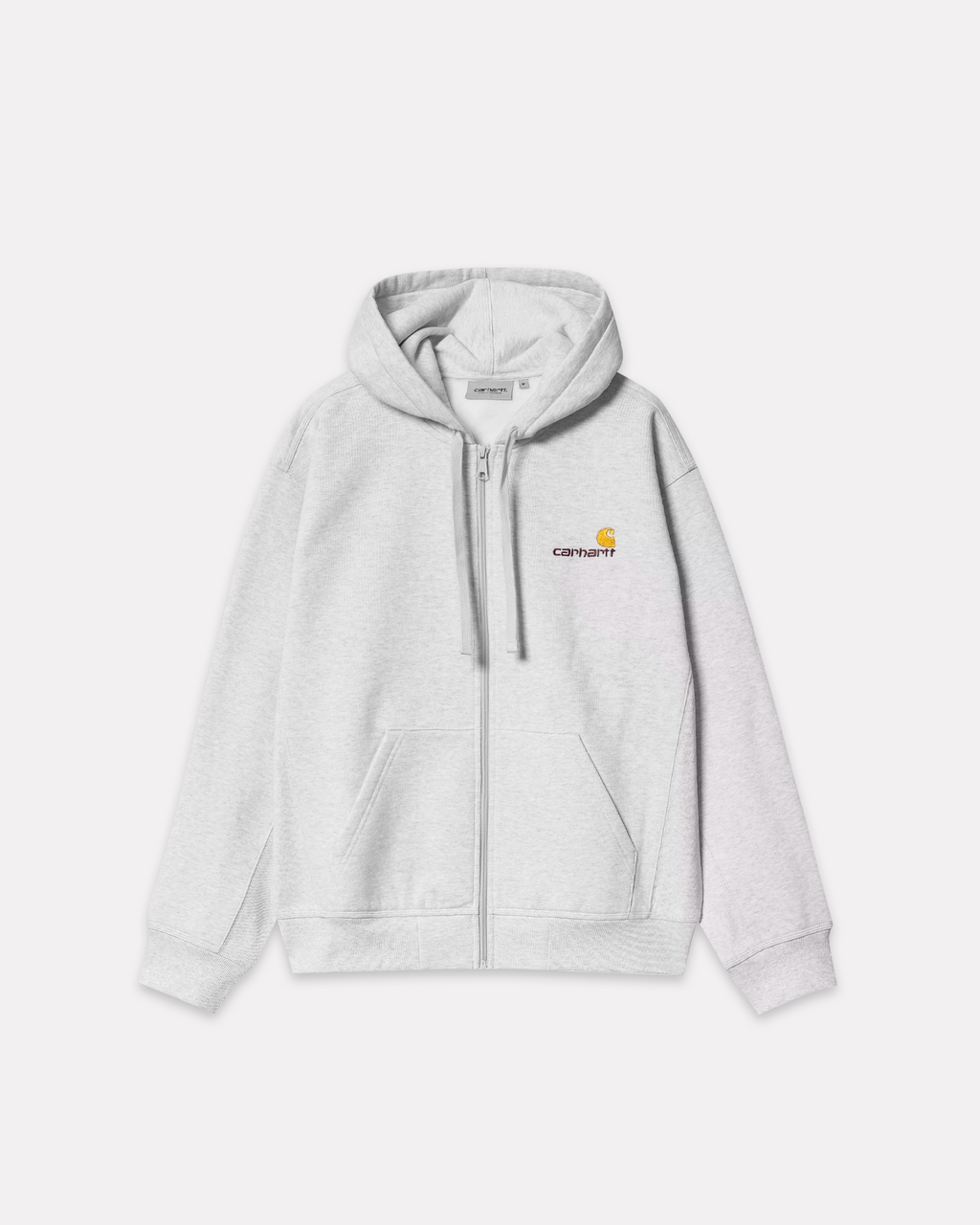 CARHARTT WIP - HOODED AMERICAN SCRIPT ASH