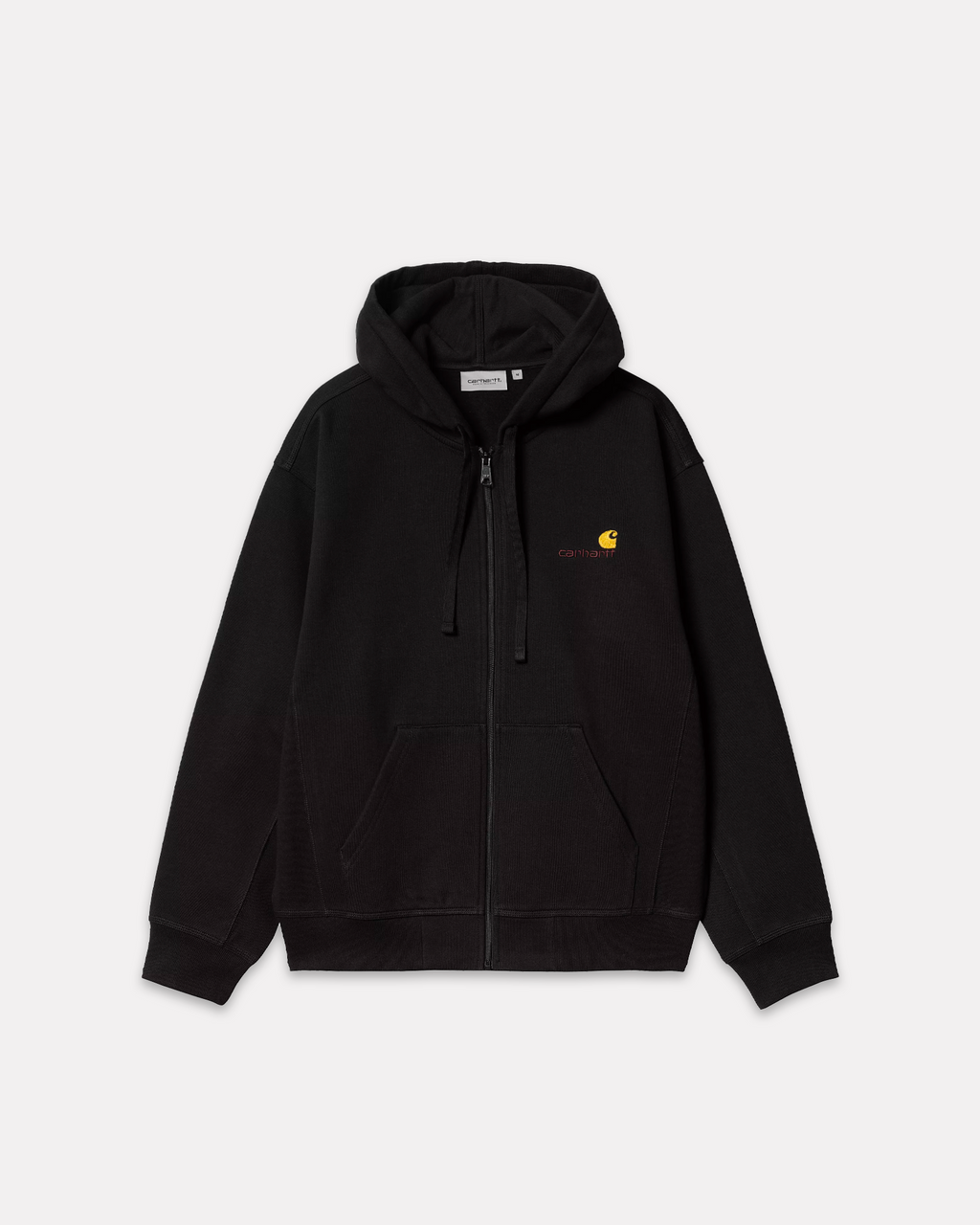 CARHARTT WIP - HOODED AMERICAN SCRIPT BLACK