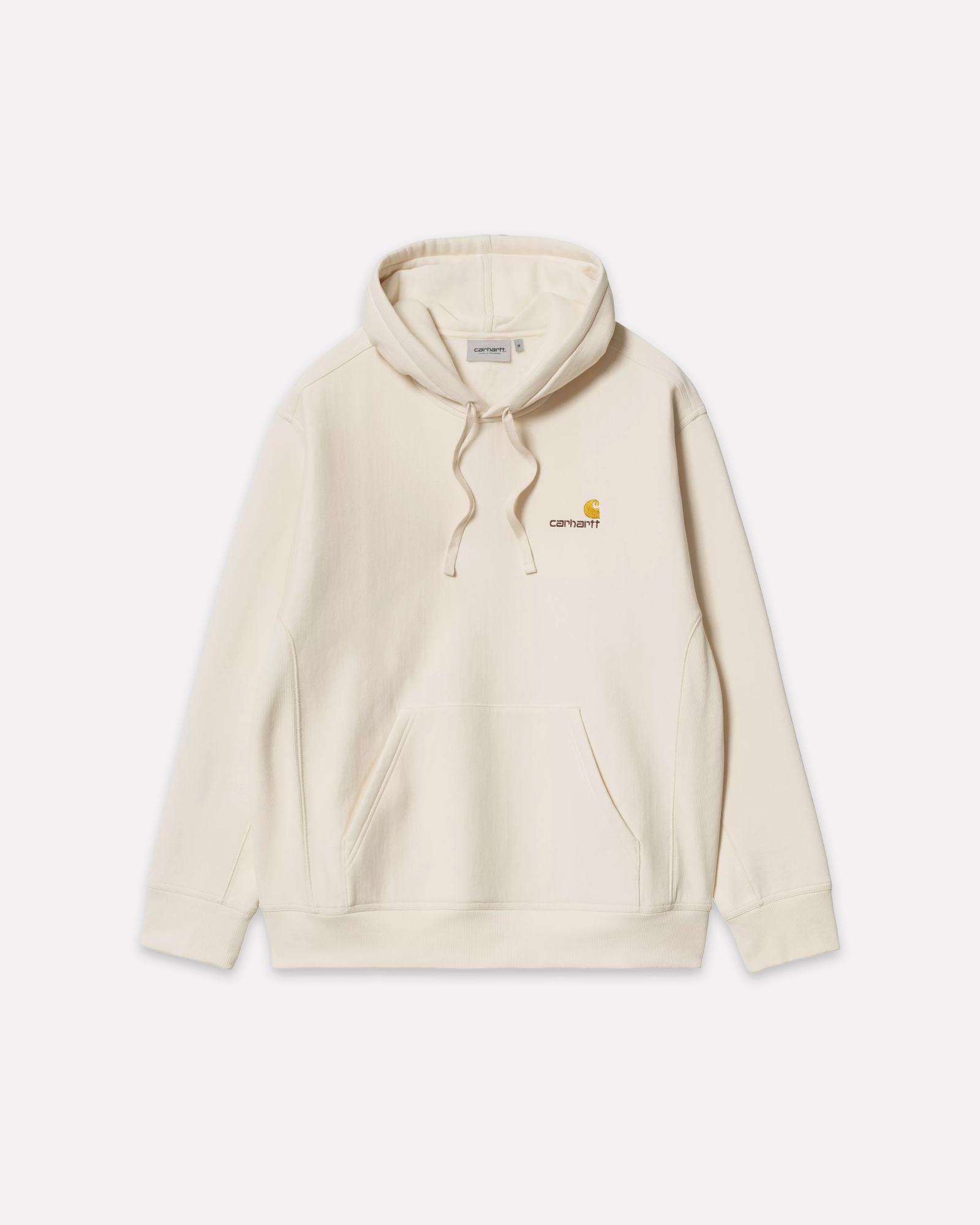 CARHARTT WIP - HOODED AMERICAN SCRIPT SWEATSHIRT NATURAL