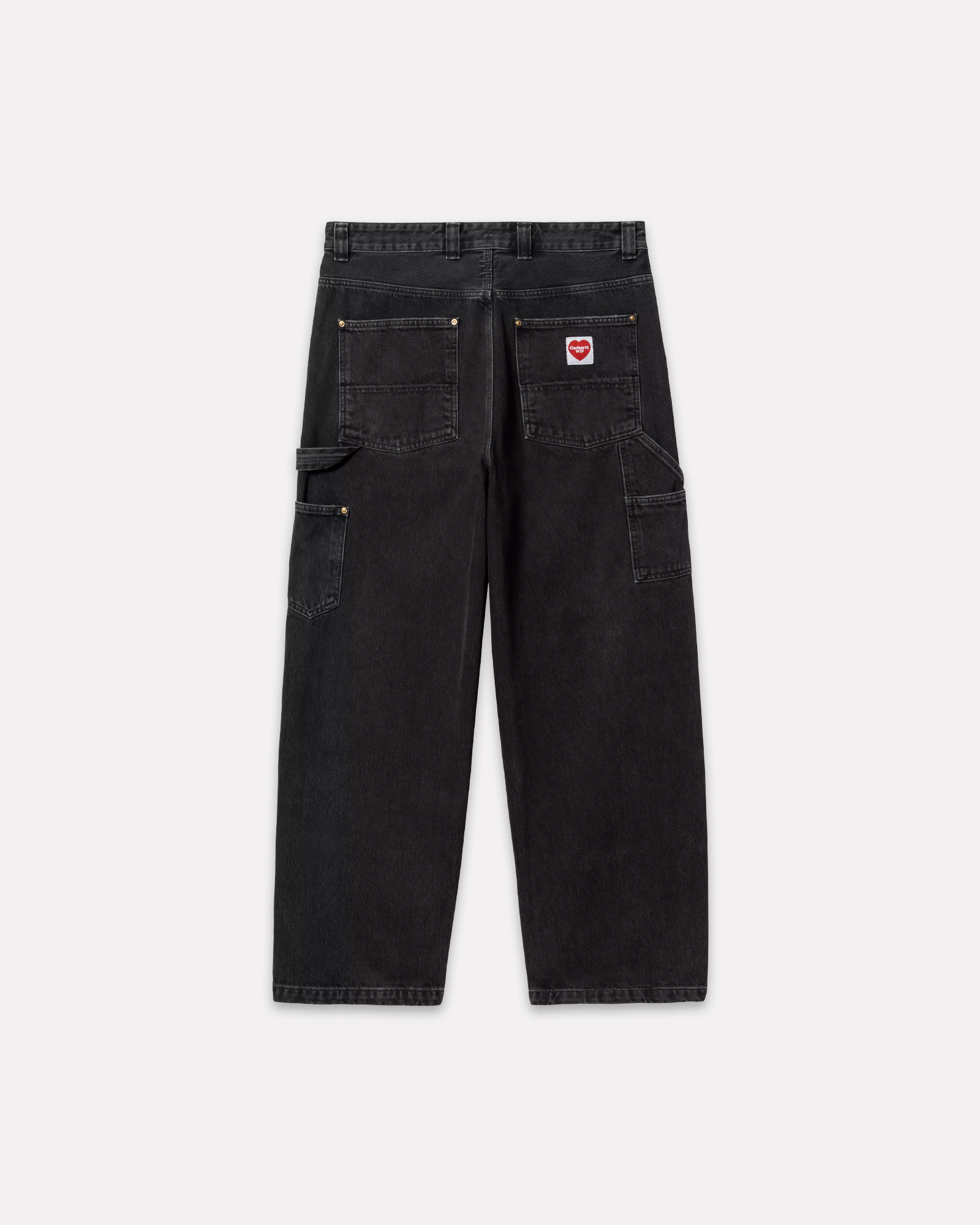 CARHARTT WIP - NASH DOUBLE KNEE PANTS BLACK STONE WASHED