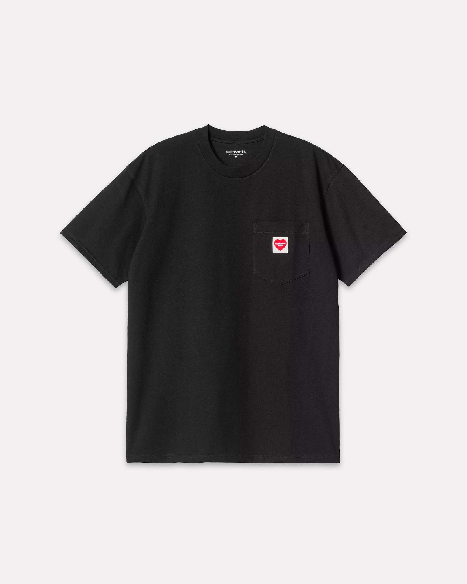 CARHARTT WIP - POCKET HEART TEE BLACK