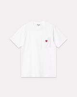 CARHARTT WIP - POCKET HEARTH TEE WHITE