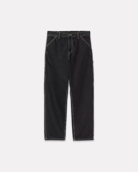 CARHARTT WIP - SINGLE KNEE DENIM BLACK RINSED