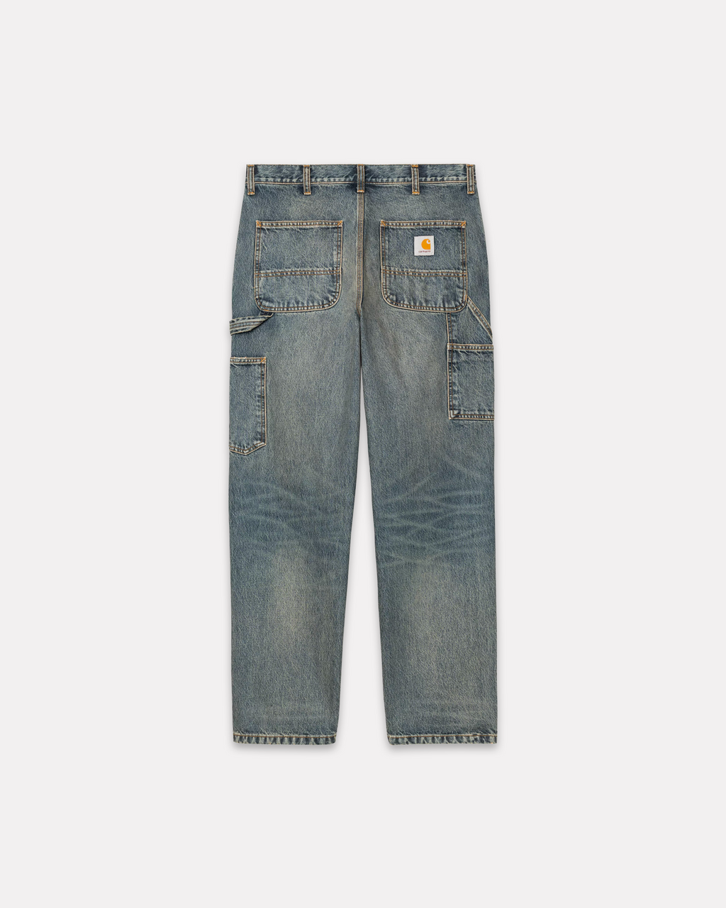 CARHARTT WIP - SINGLE KNEE DENIM BLUE WORN USED WASH