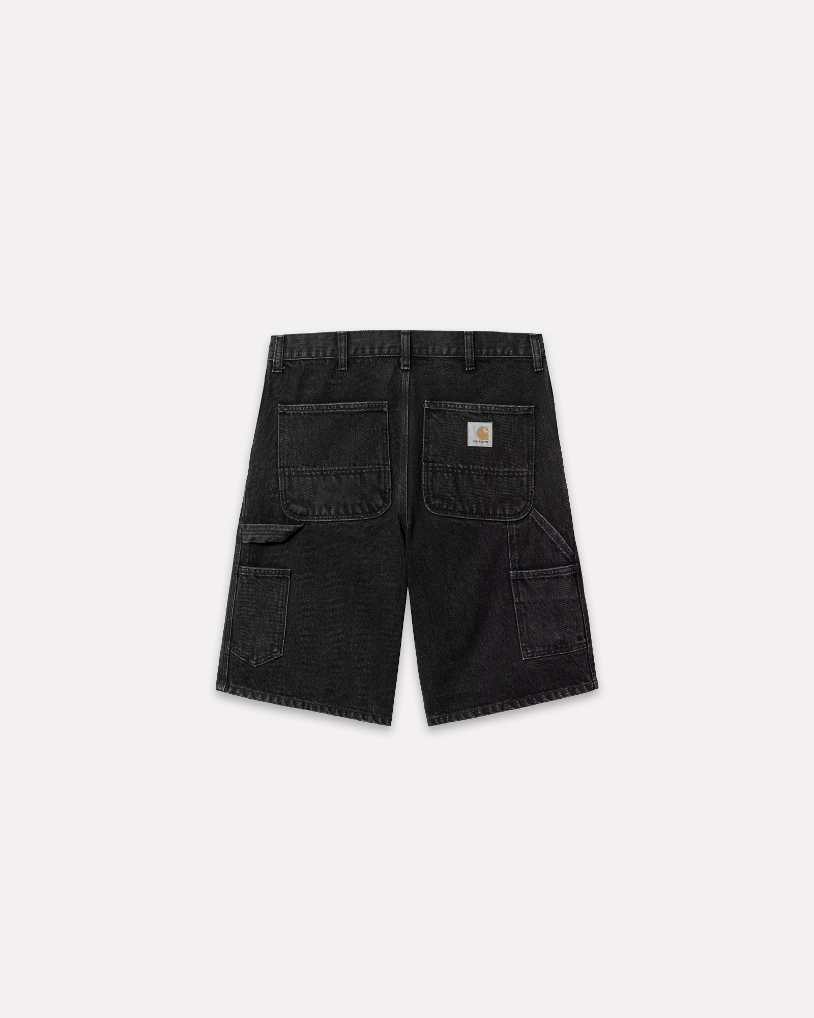 Carhartt Wip - Single knee short black stone washed