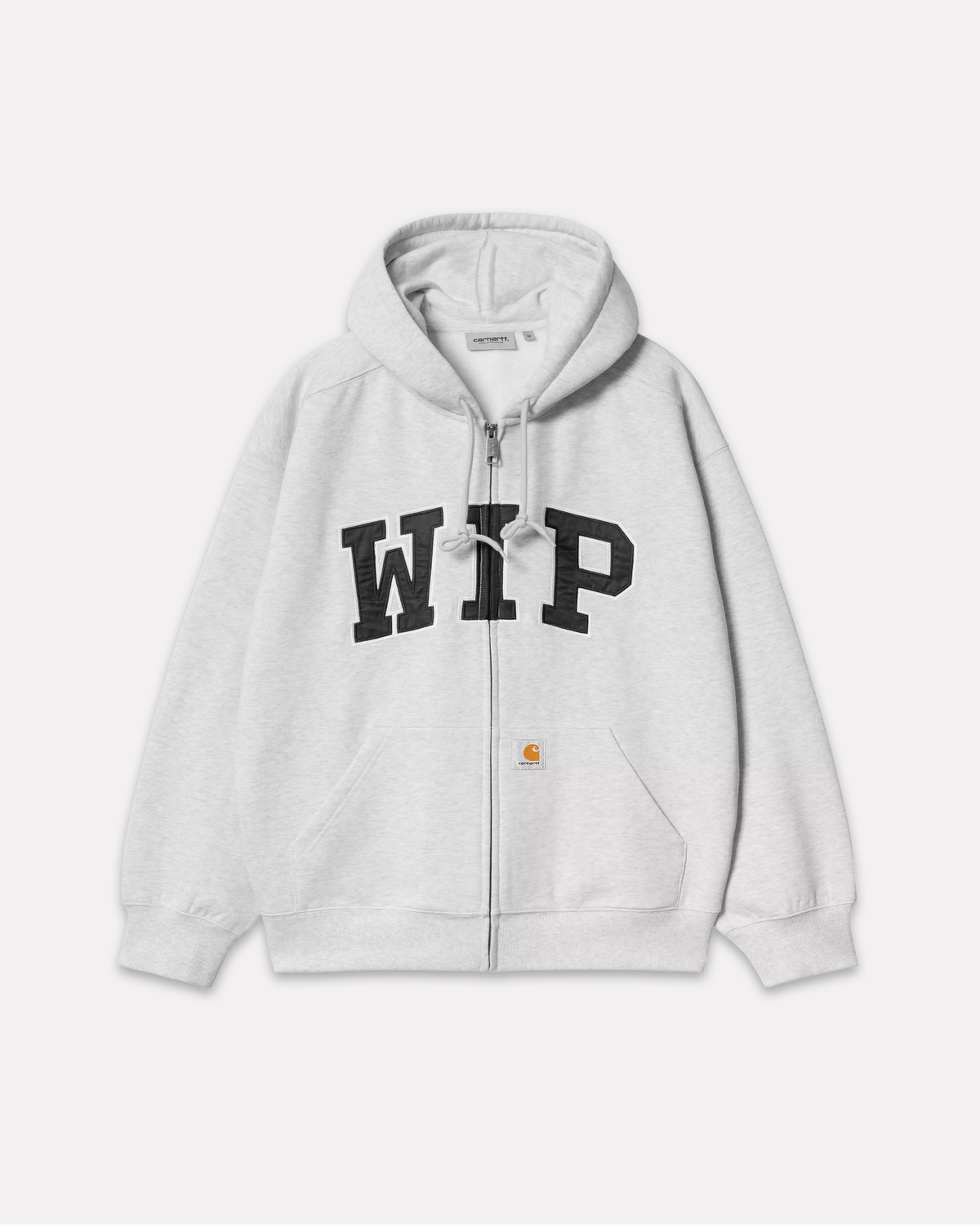 Carhartt Wip - Hooded WIP sweat jacket ash heather stone washed