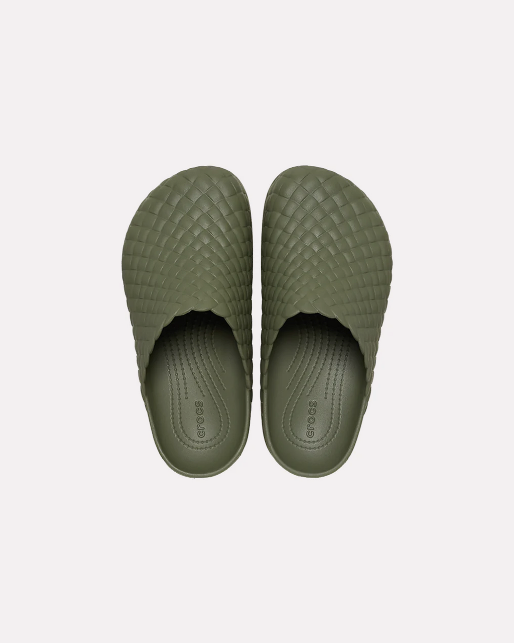 CROCS - DYLAN WOVEN TEXTURE CLOG ARMY GREEN