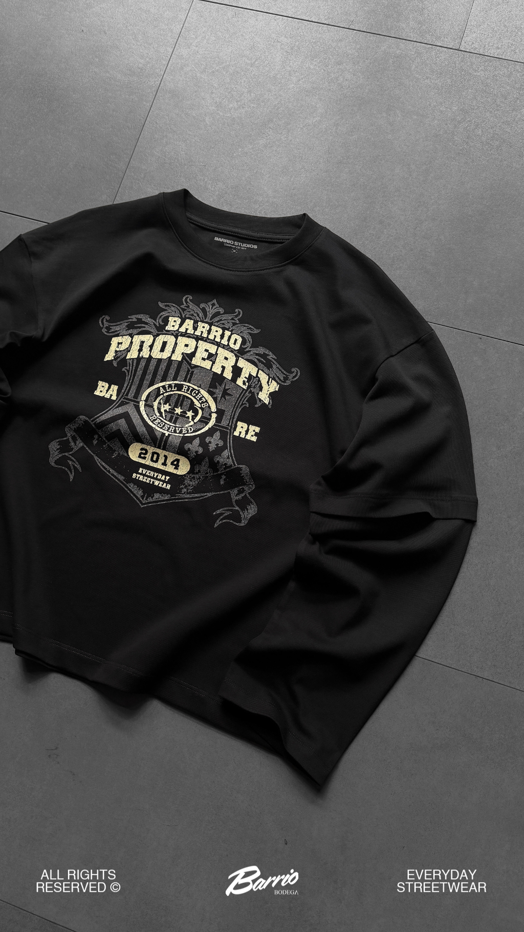Barrio Studios - Property longsleeve tee nero