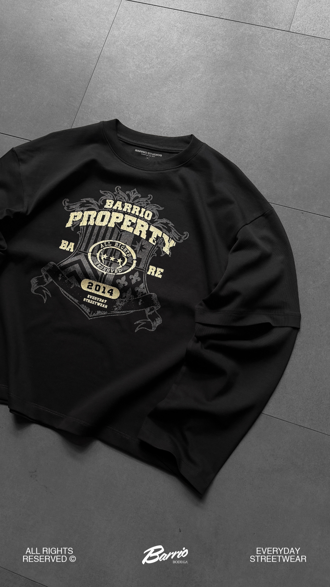 Barrio Studios - Property longsleeve tee nero