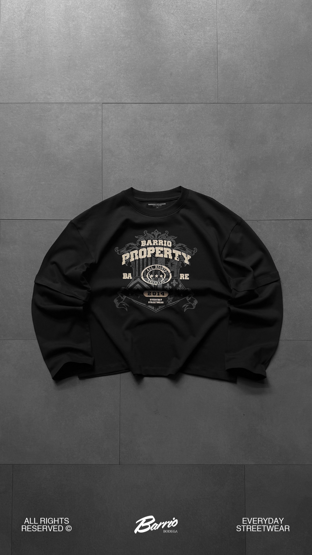 Barrio Studios - Property longsleeve tee nero