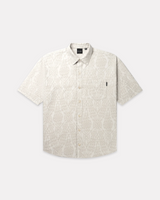 DAILY PAPER - ZURI MACRAME JACQUARD S/S SHIRT MOONSTRUCK BEIGE