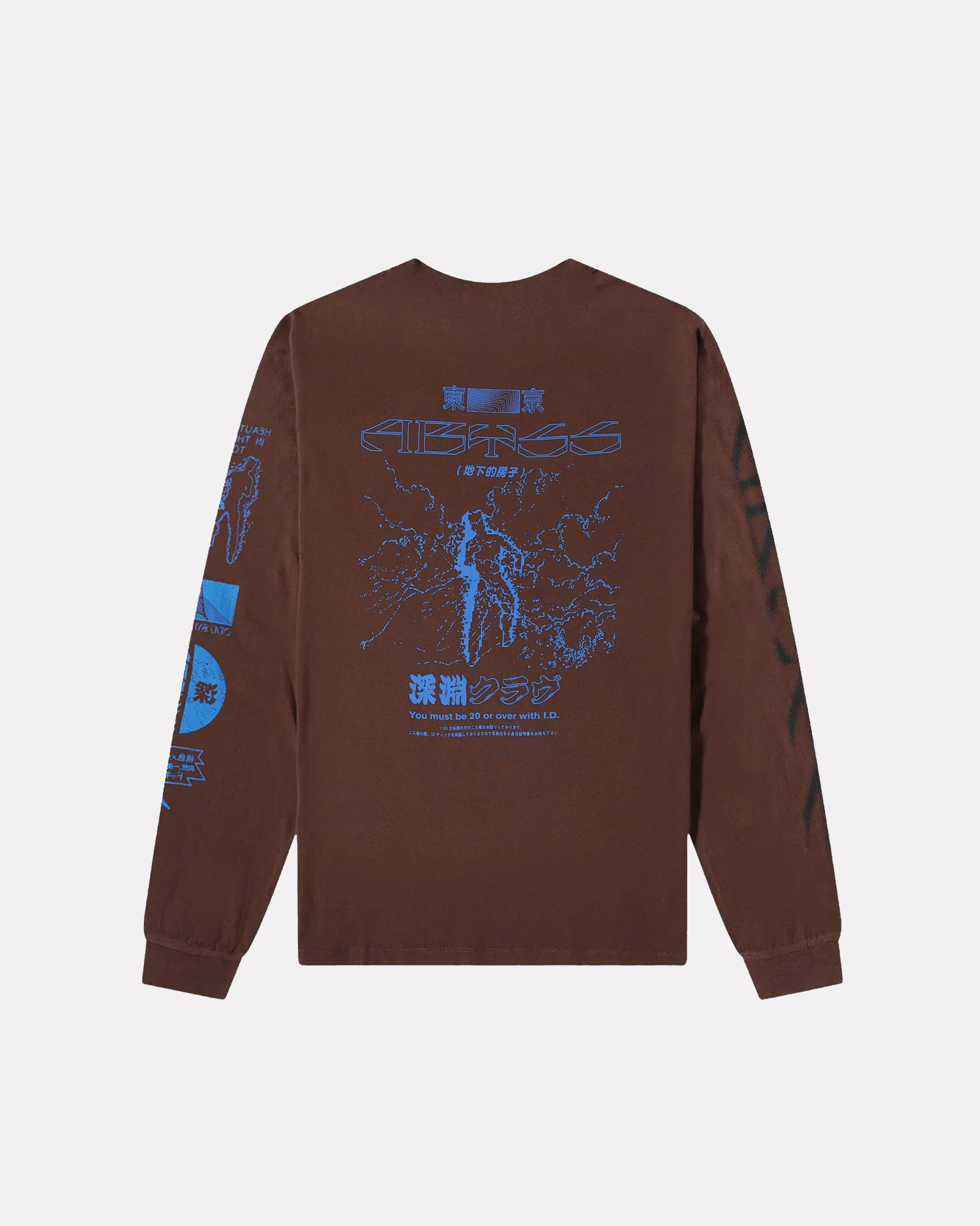 Edwin - Edge of abyss longsleeve marrone