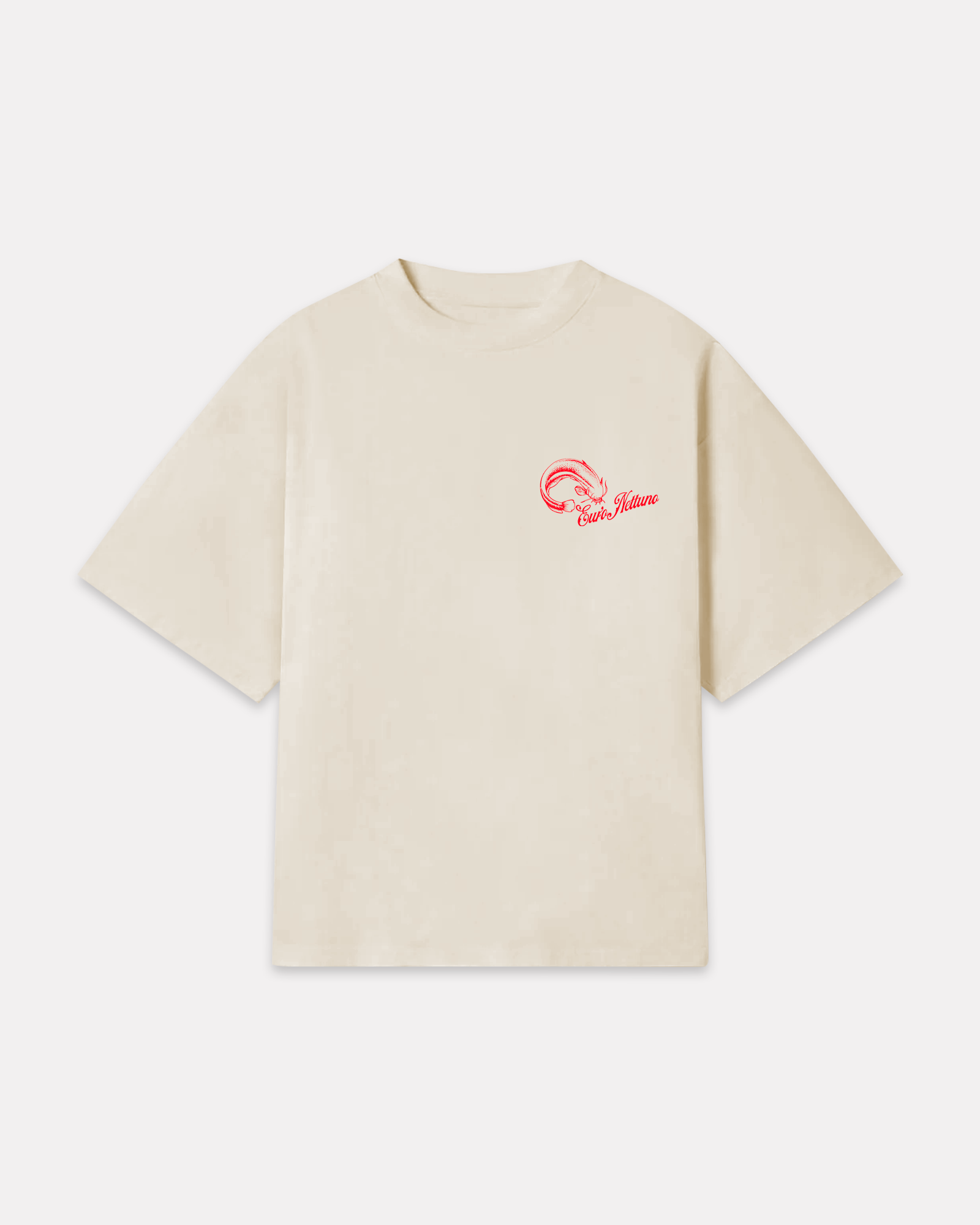 Euro Nettuno x Barrio - Spingi la disco t-shirt crema