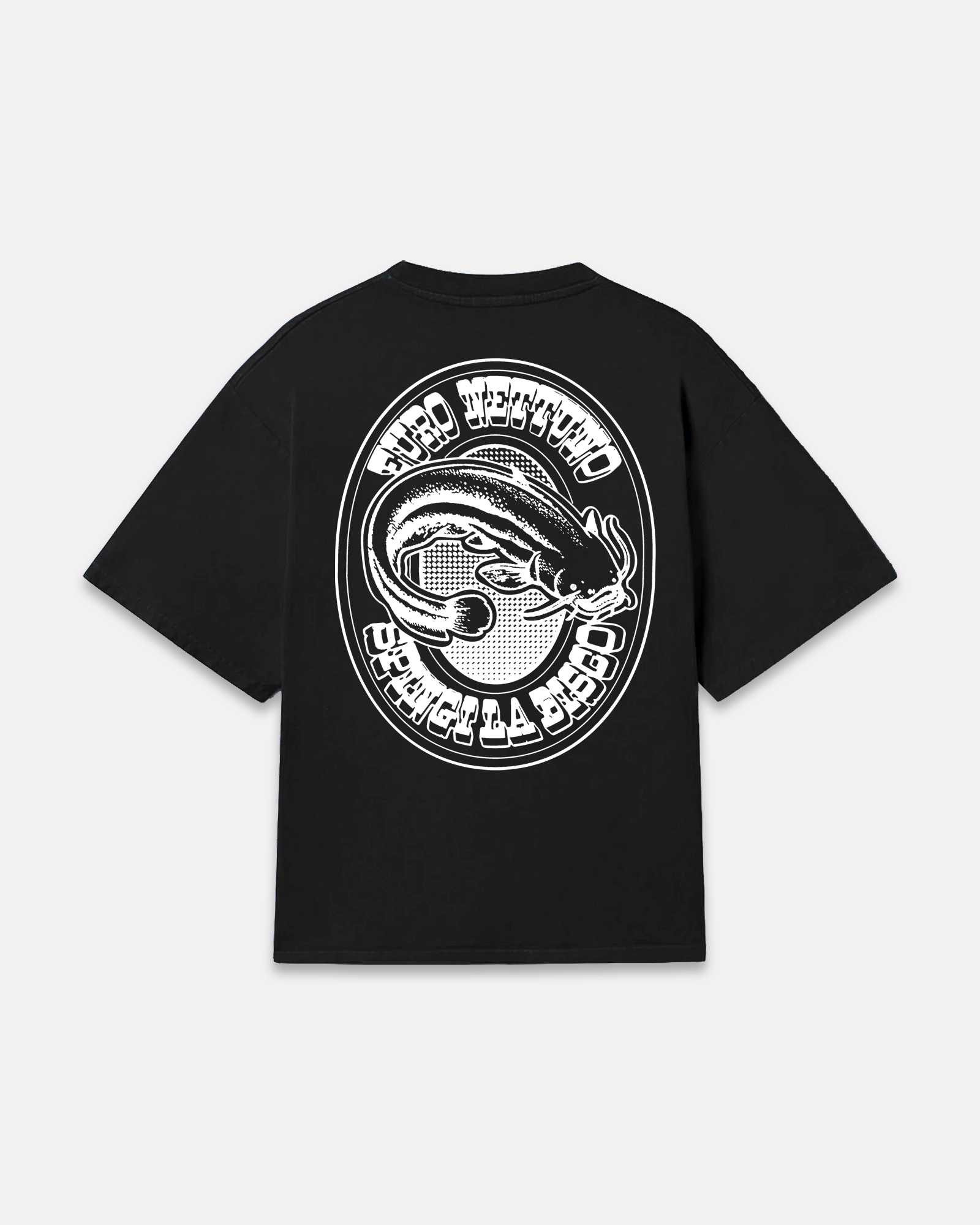EURO NETTUNO x BARRIO - SPINGI LA DISCO TSHIRT NERO
