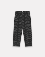 ARTE ANTWERP - HEART PRINT PANTS LASER BLACK