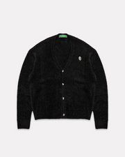 GARMENT - KNITTED BOXY CARDIGAN BLACK