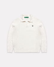 GARMENT - KNITTED POLO CREAM