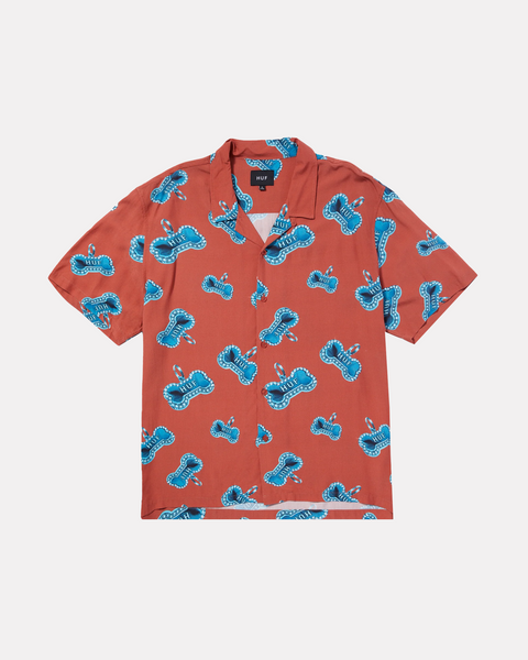 HUF - BONES RESORT SHIRT ROSE