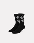 Huf - Twin dragon crew socks black
