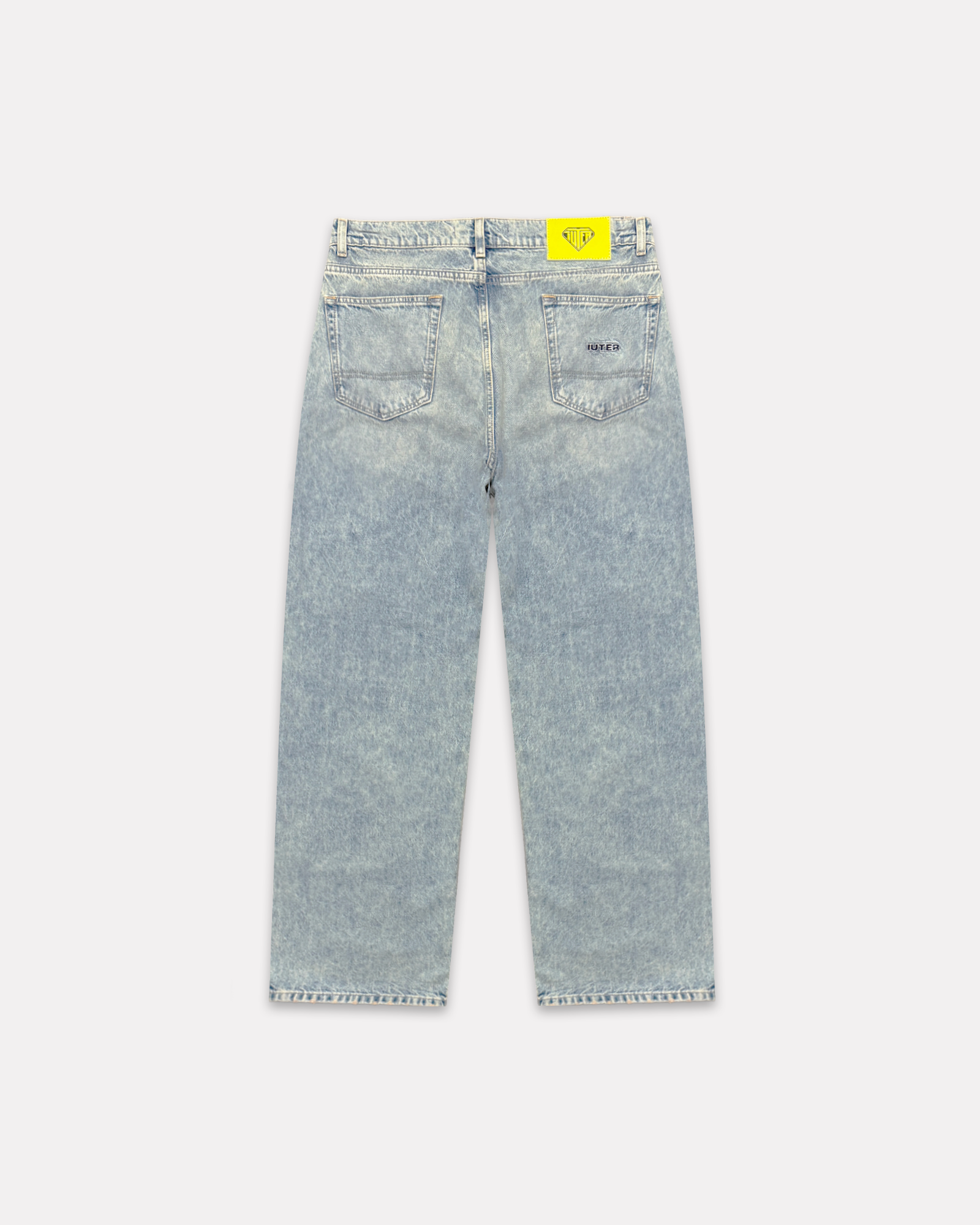 Iuter - Baggy denim pants blue acid