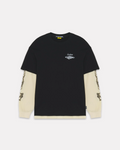 Iuter - Bijoux waffle double longsleeve tee black