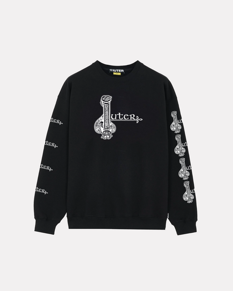 IUTER - CELTIC CREWNECK NERO