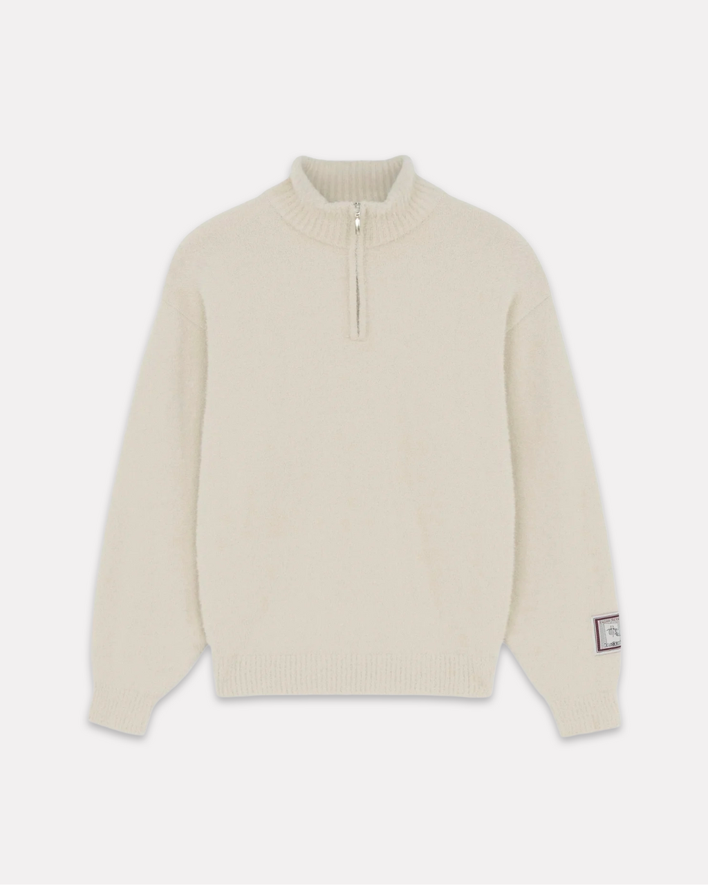 Iuter - Craftsmen half zip jumper ivory