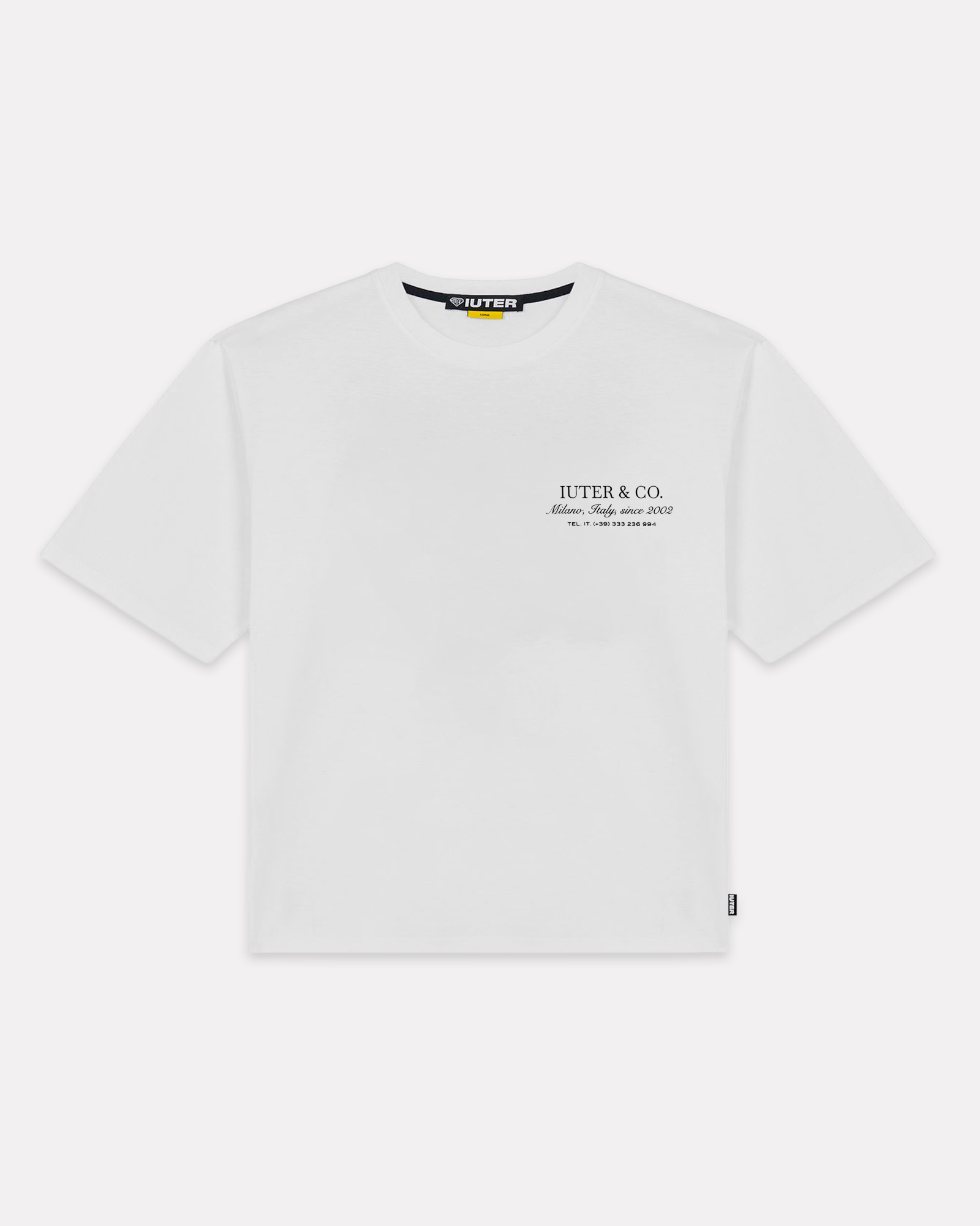 IUTER - CUTS TEE WHITE
