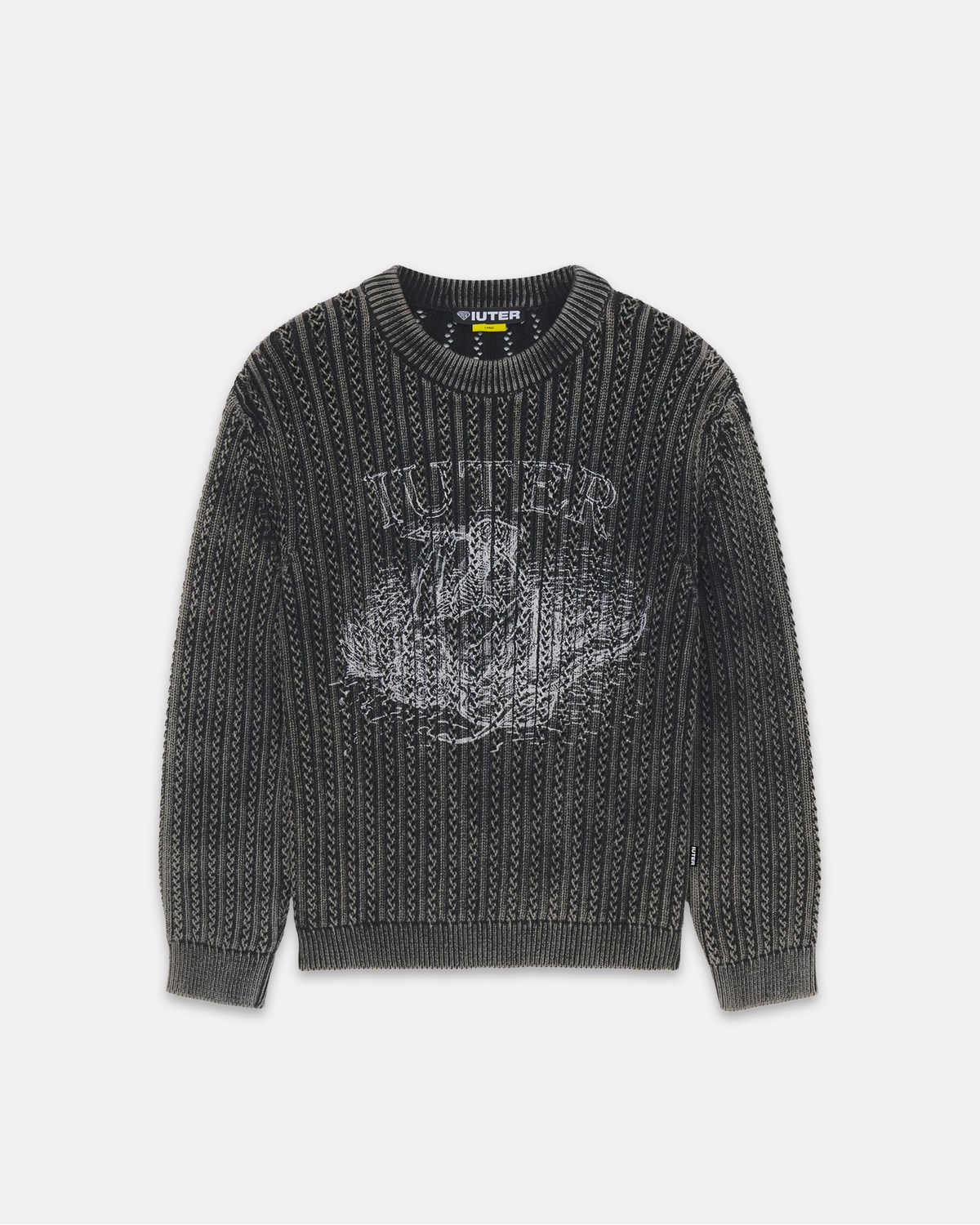 Iuter - Damage marble jumper black
