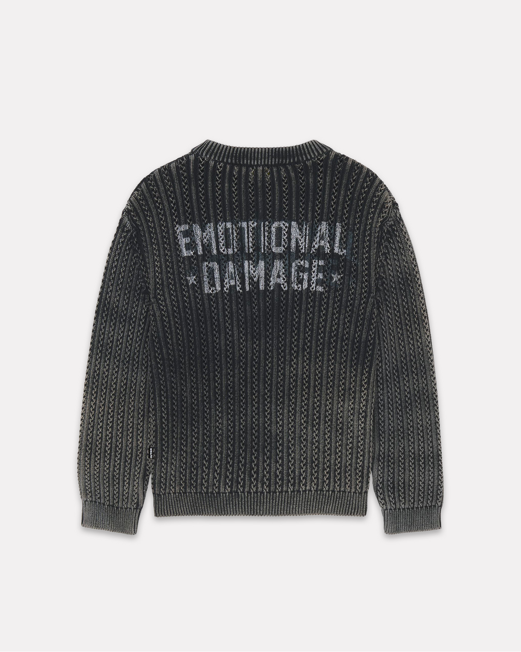Iuter - Damage marble jumper black