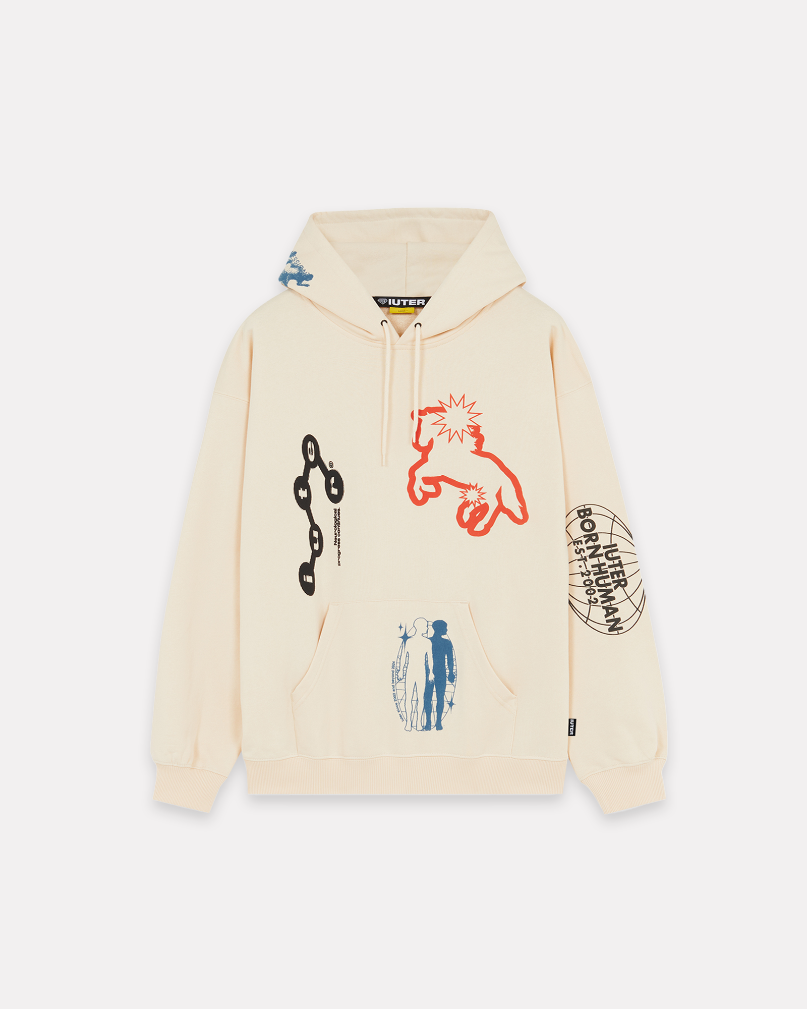 IUTER - DISCOVERY HOODIE DUSTYWHITE