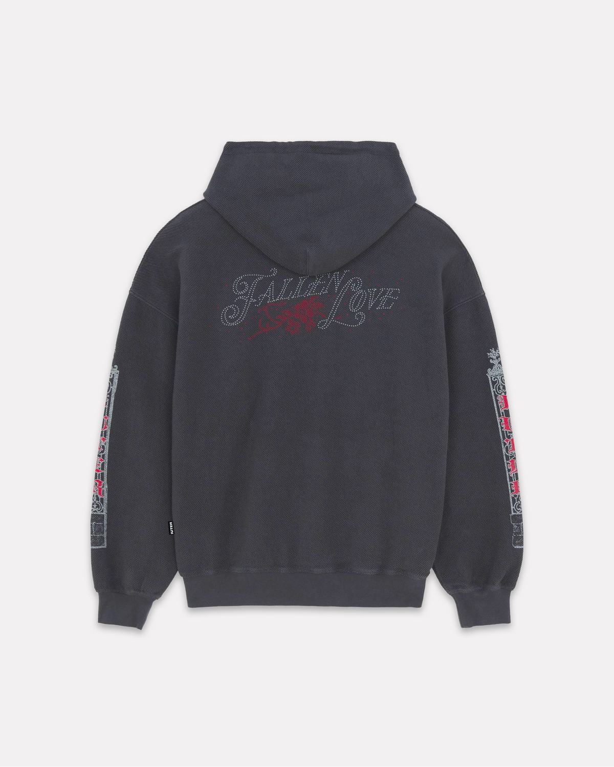 Iuter - Fallen love reverse hoodie asphalt